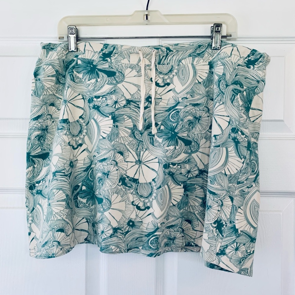 Retro Patagonia Cotton Floral Swim Cover Up Skirt Sz. XL
